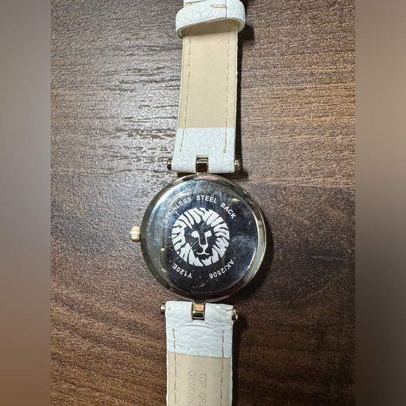 ANNE KLEIN WATCH WITH WHITE LEATHER BAND - Picture 6 of 8